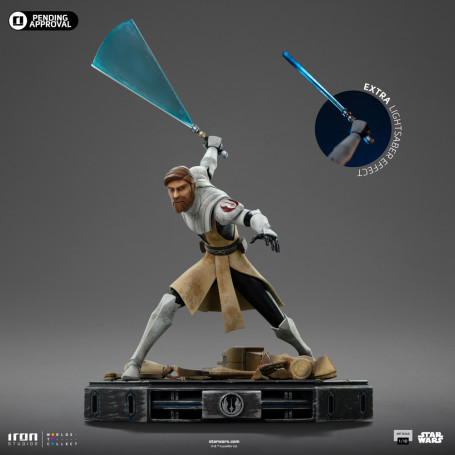 Iron Studios Star Wars Clone Wars - Obi-Wan Kenobi in scala 1/10