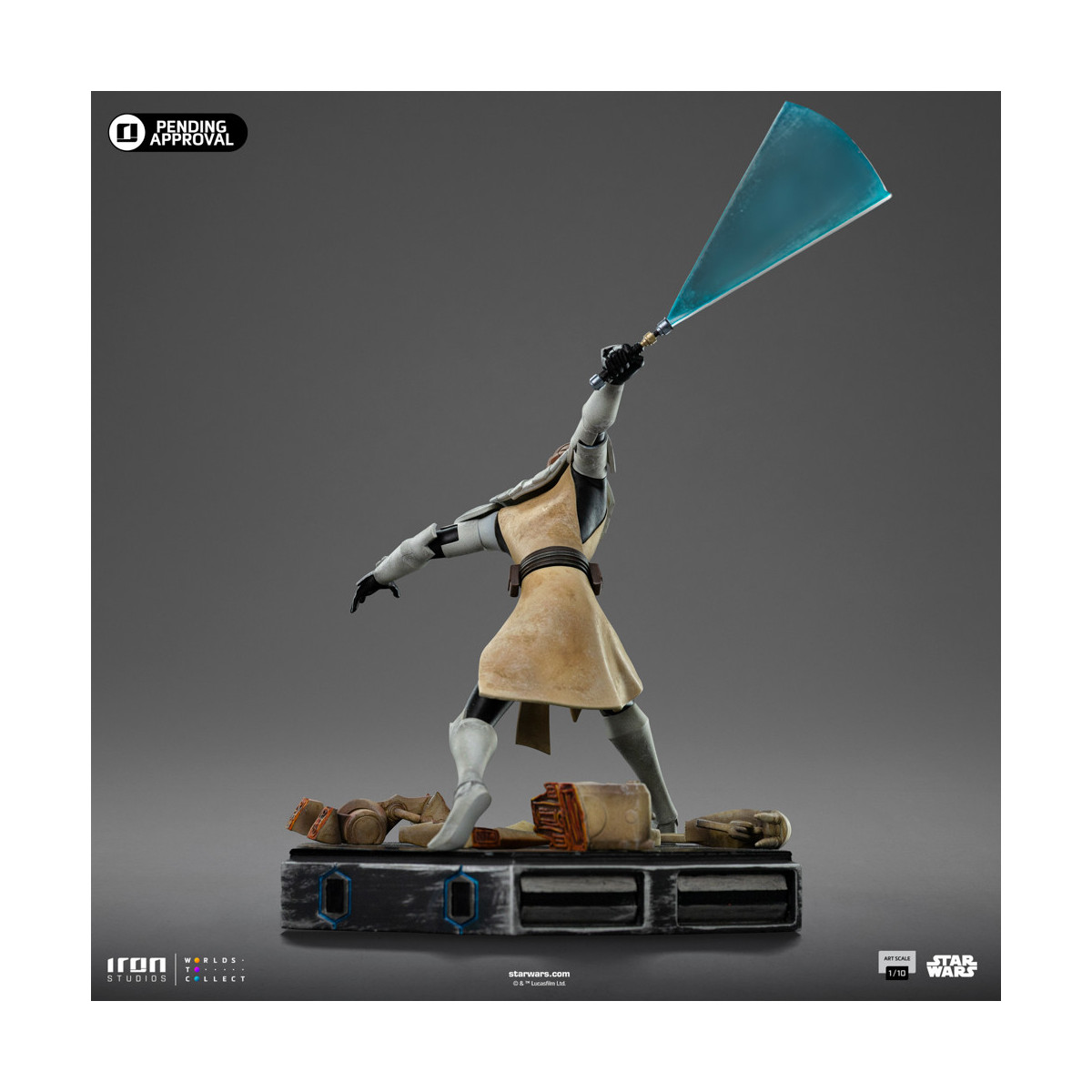 Iron Studios Star Wars Clone Wars - Obi-Wan Kenobi in scala 1/10
