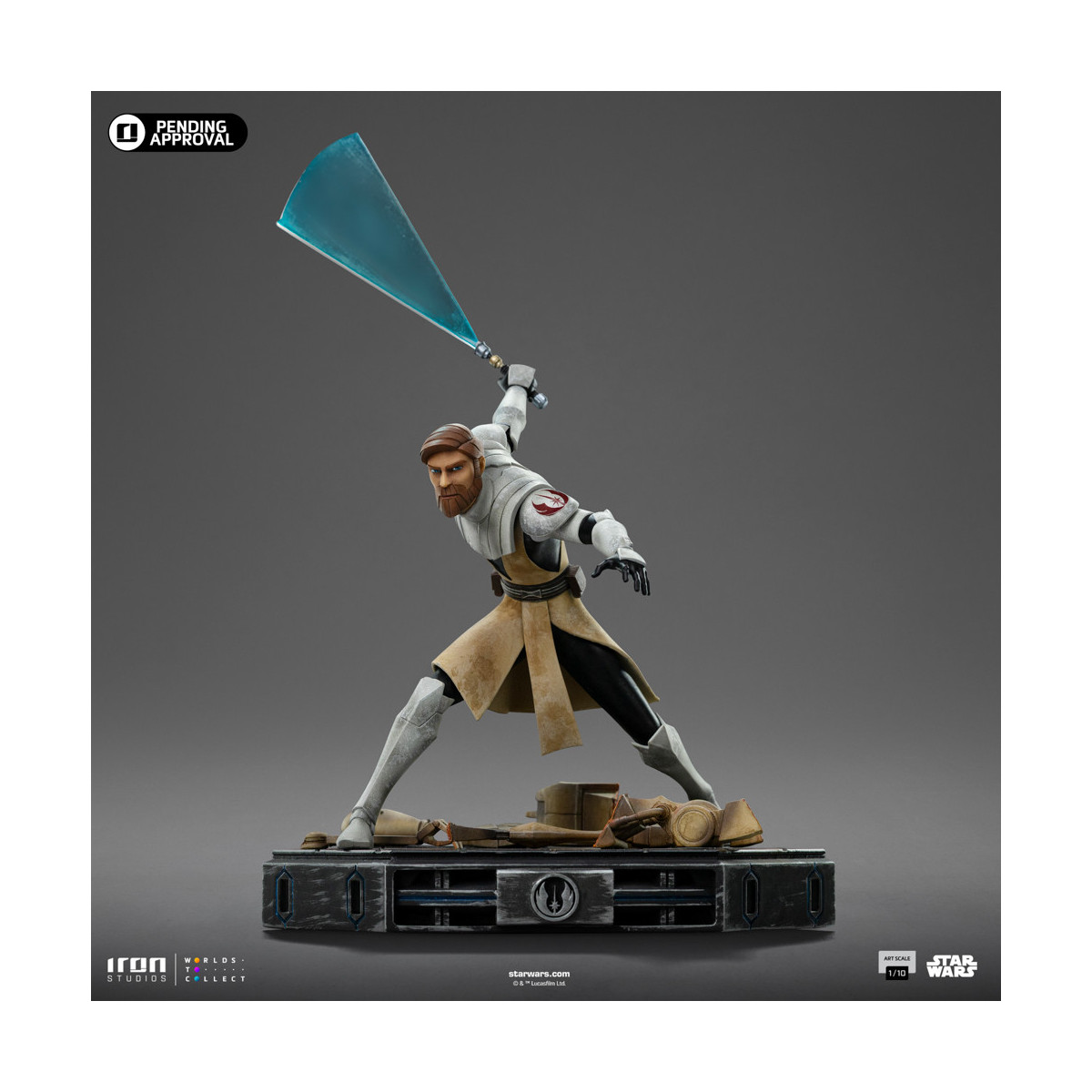 Iron Studios Star Wars Clone Wars - Obi-Wan Kenobi in scala 1/10