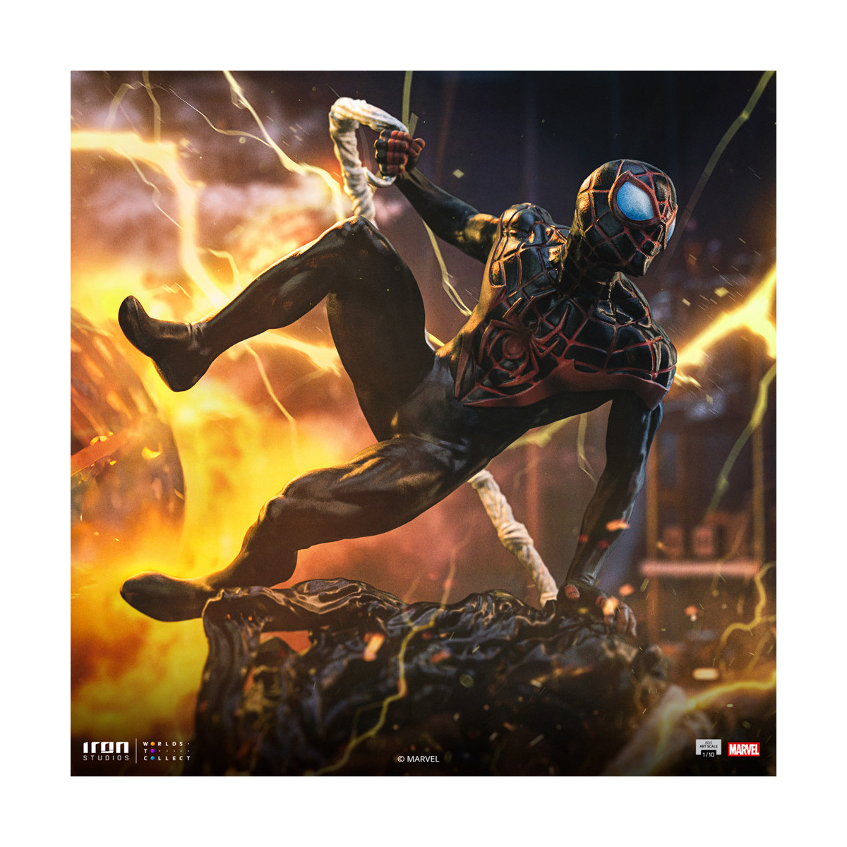 Iron Studios Marvel Comics - Spider-Man Vs Villains - Miles Morales BDS Art Scale