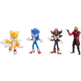 Jakks Pacific - Sonic The Hedgehog 3 - Wave 1 Set di 4 figure