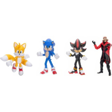 Jakks Pacific - Sonic The Hedgehog 3 - Wave 1 Set di 4 figure