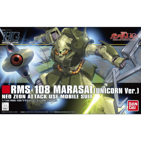 Bandai - Gunpla - 1/144 HG- RMS-108 MARASAI (Ver. Unicorno) - Mobile Suit Gundam Unicorn - Universo Century