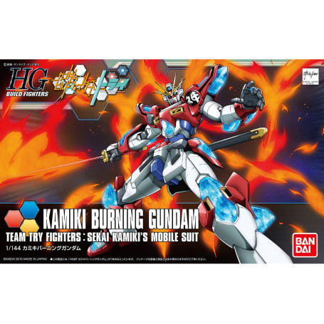 Bandai - Gunpla - Gundam Build Fighters 1/144 HG - KAMIKI BURNING GUNDAM - Gundam Build Fighters Prova