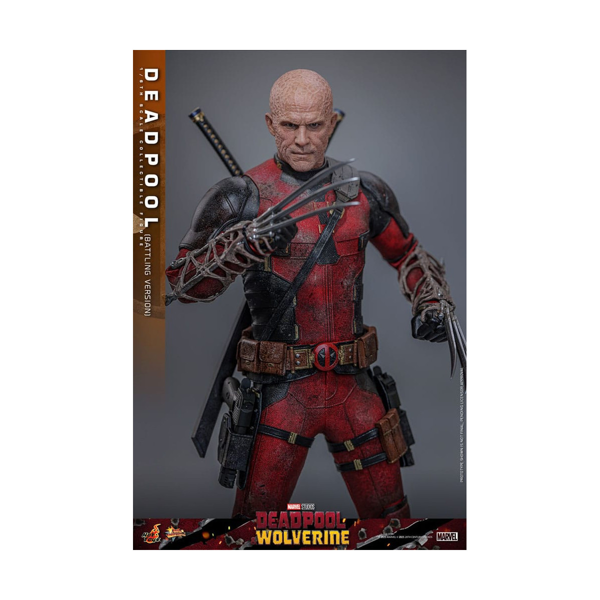 Hot Toys Marvel Deadpool & Wolverine - Deadpool (versione da combattimento) MMS 1/6