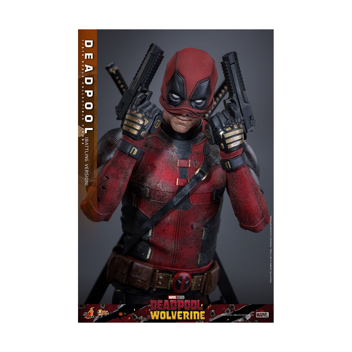 Hot Toys Marvel Deadpool & Wolverine - Deadpool (versione da combattimento) MMS 1/6