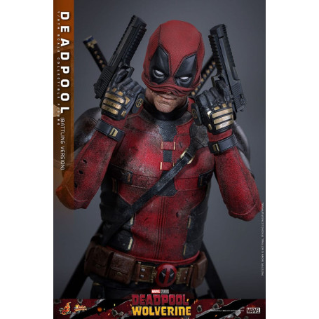 Hot Toys Marvel Deadpool & Wolverine - Deadpool (versione da combattimento) MMS 1/6