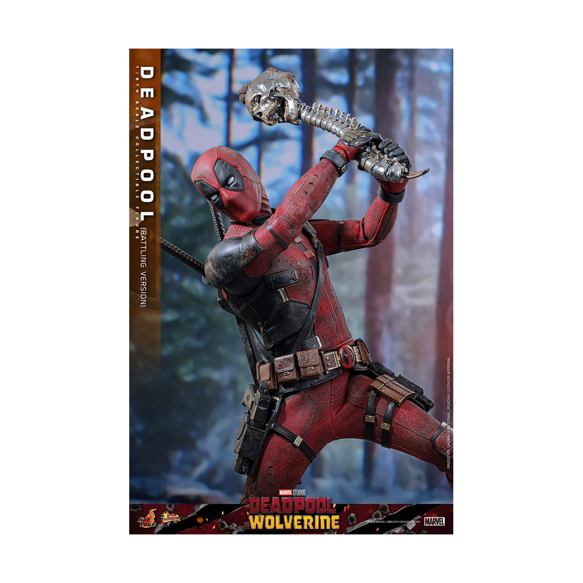 Hot Toys Marvel Deadpool & Wolverine - Deadpool (versione da combattimento) MMS 1/6