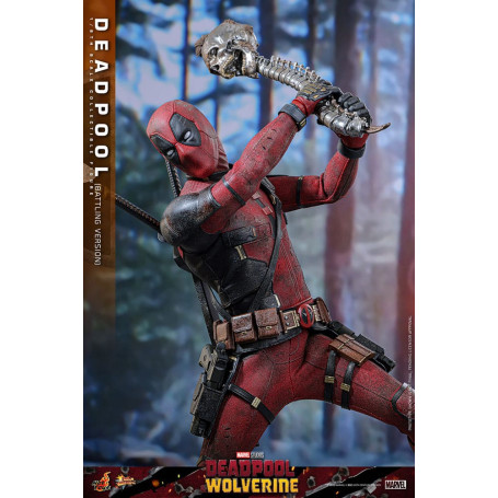 Hot Toys Marvel Deadpool & Wolverine - Deadpool (versione da combattimento) MMS 1/6