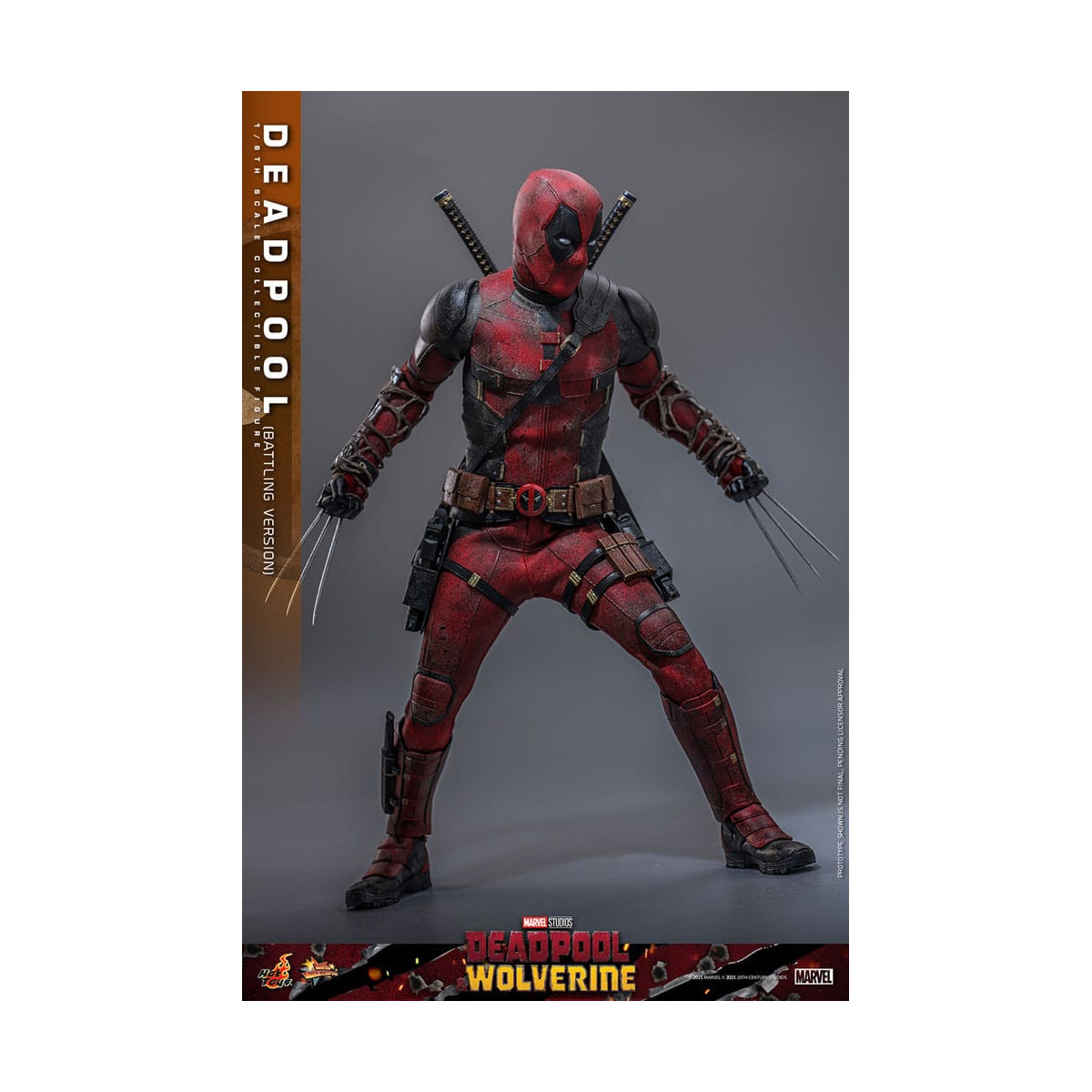 Hot Toys Marvel Deadpool & Wolverine - Deadpool (versione da combattimento) MMS 1/6