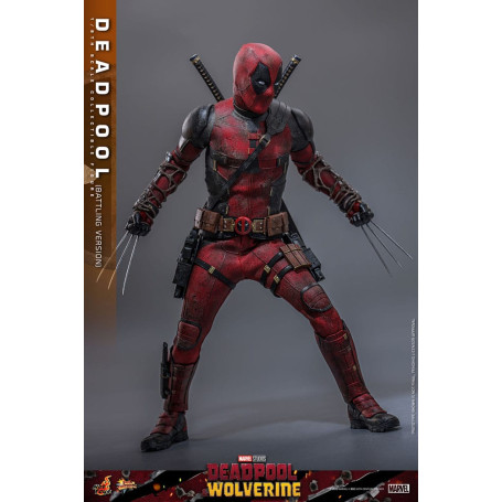 Hot Toys Marvel Deadpool & Wolverine - Deadpool (versione da combattimento) MMS 1/6