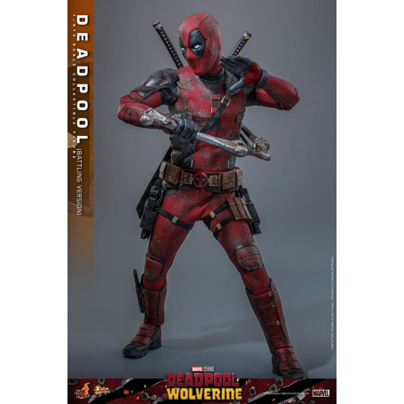 Hot Toys Marvel Deadpool & Wolverine - Deadpool (versione da combattimento) MMS 1/6