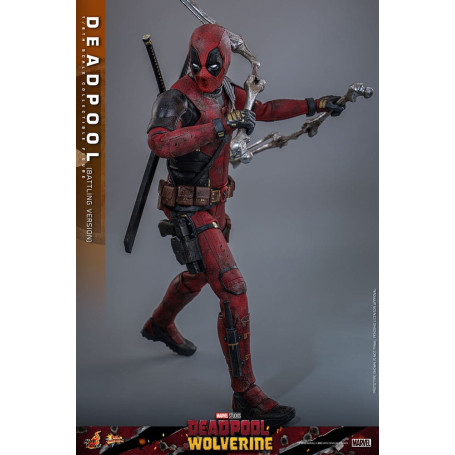 Hot Toys Marvel Deadpool & Wolverine - Deadpool (versione da combattimento) MMS 1/6