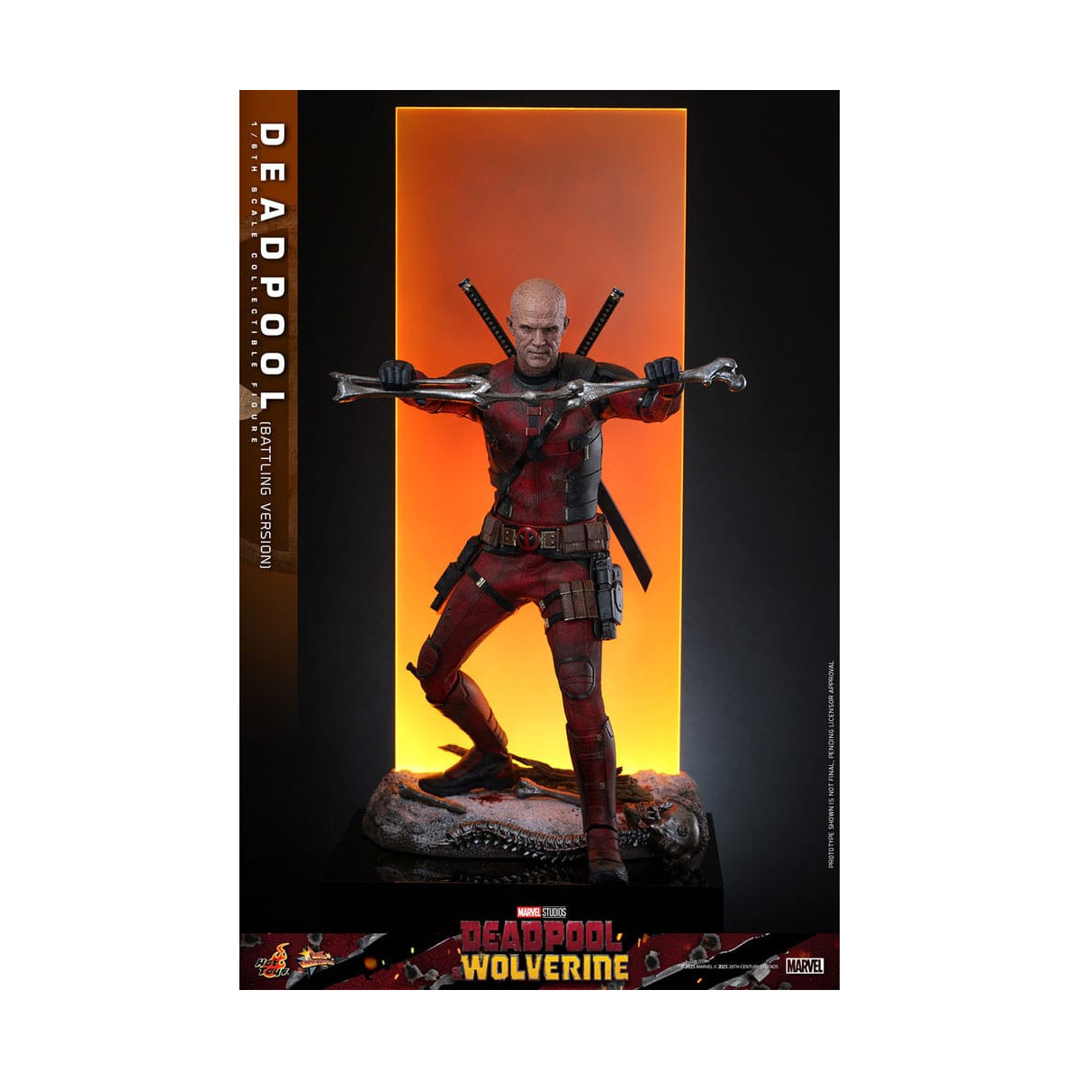 Hot Toys Marvel Deadpool & Wolverine - Deadpool (versione da combattimento) MMS 1/6