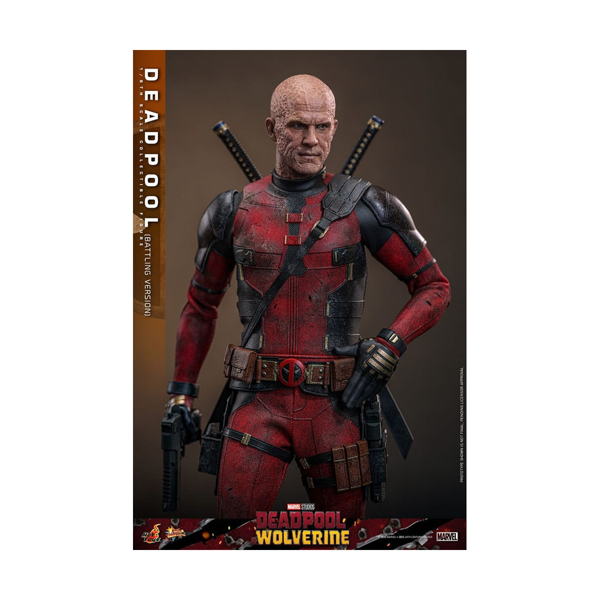 Hot Toys Marvel Deadpool & Wolverine - Deadpool (versione da combattimento) MMS 1/6