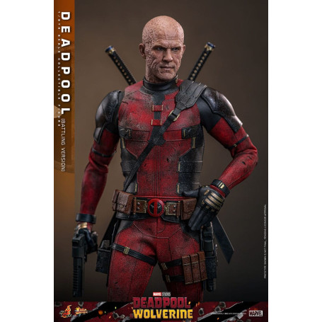 Hot Toys Marvel Deadpool & Wolverine - Deadpool (versione da combattimento) MMS 1/6