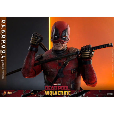 Hot Toys Marvel Deadpool & Wolverine - Deadpool (versione da combattimento) MMS 1/6