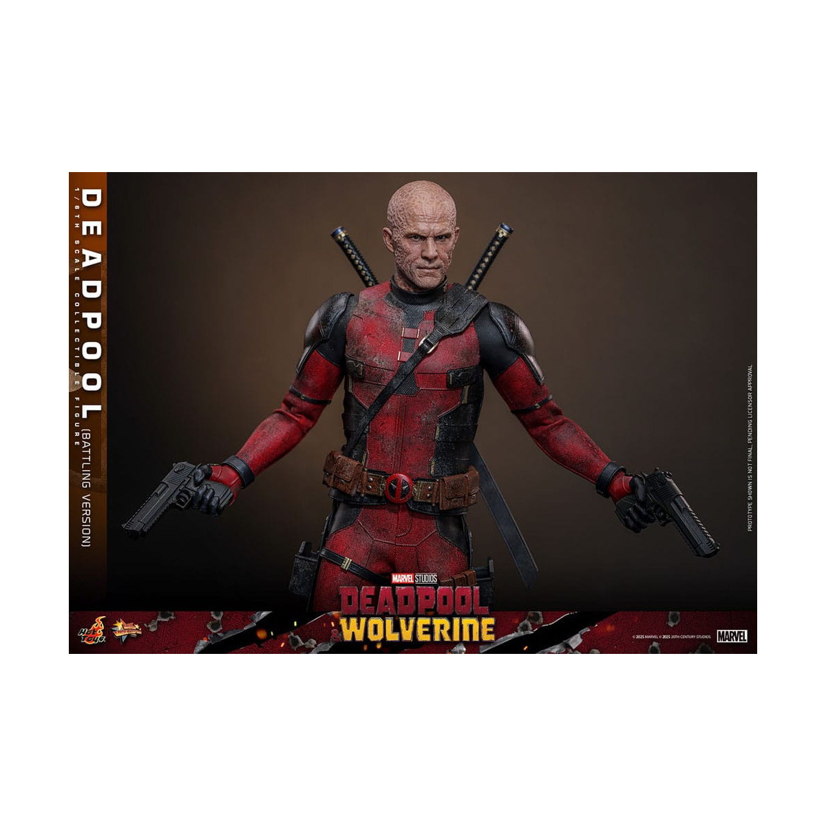 Hot Toys Marvel Deadpool & Wolverine - Deadpool (versione da combattimento) MMS 1/6