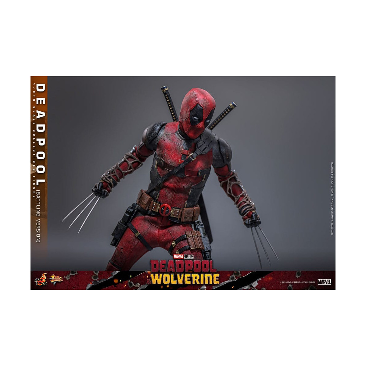 Hot Toys Marvel Deadpool & Wolverine - Deadpool (versione da combattimento) MMS 1/6