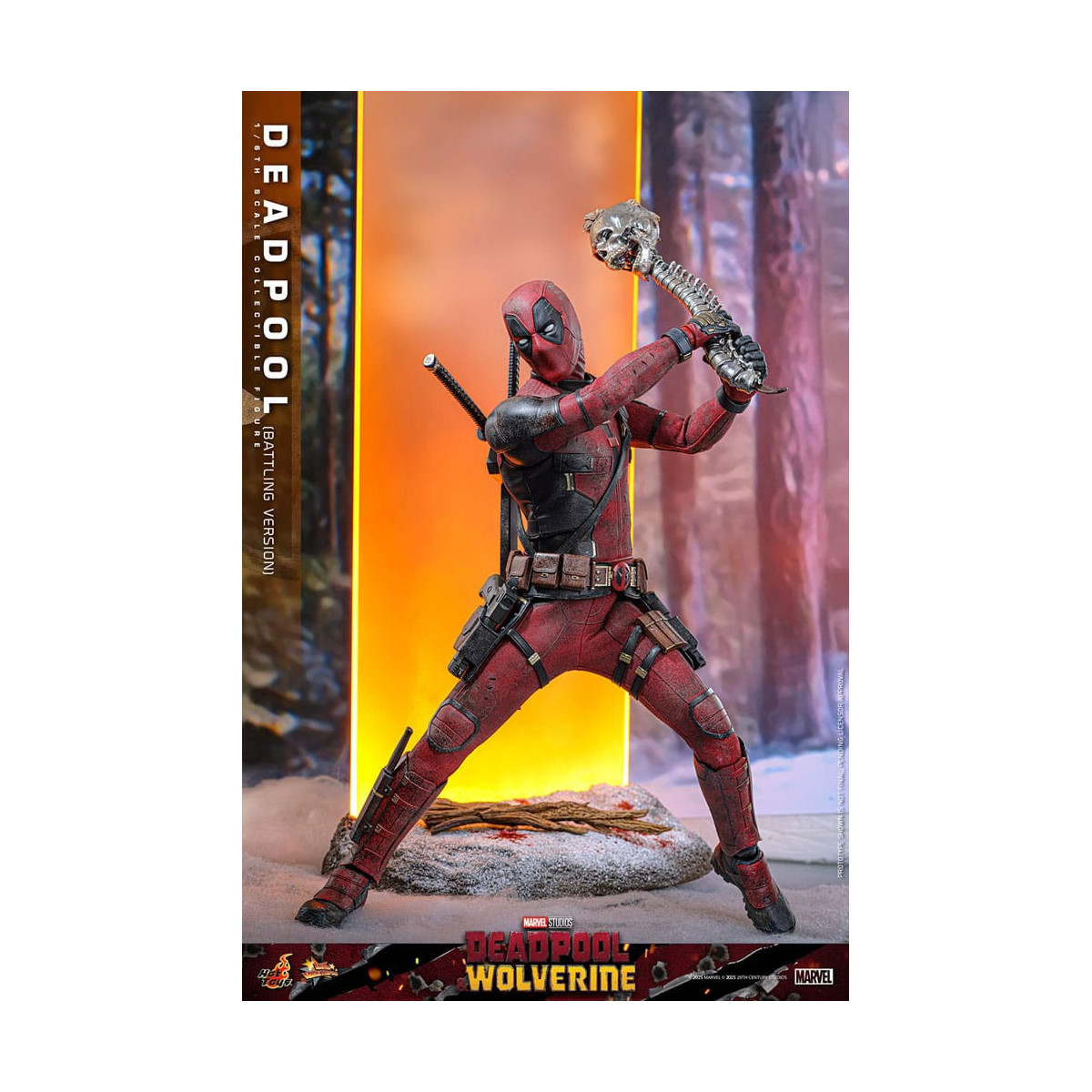 Hot Toys Marvel Deadpool & Wolverine - Deadpool (versione da combattimento) MMS 1/6