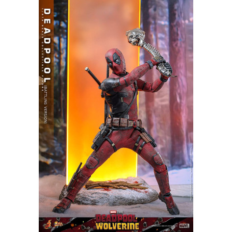 Hot Toys Marvel Deadpool & Wolverine - Deadpool (versione da combattimento) MMS 1/6