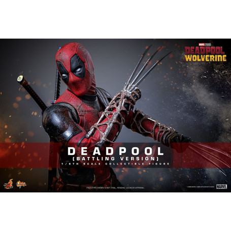 Hot Toys Marvel Deadpool & Wolverine - Deadpool (versione da combattimento) MMS 1/6