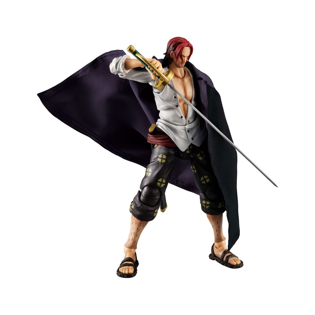 Megahouse One Piece - Eroi d'azione variabili Shanks dai capelli rossi Ver. 1.5