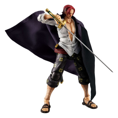 Megahouse One Piece - Eroi d'azione variabili Shanks dai capelli rossi Ver. 1.5