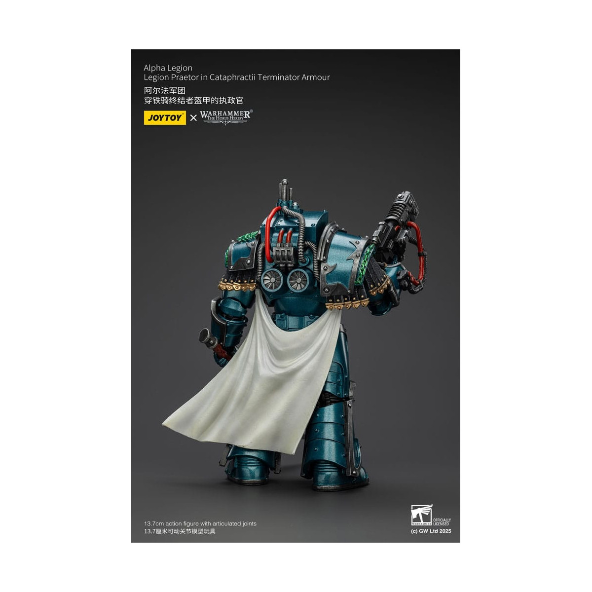 Joytoy - Warhammer - Legione Alfa - Pretore della Legione in armatura da Terminator Cataphractii - L'Eresia di Horus