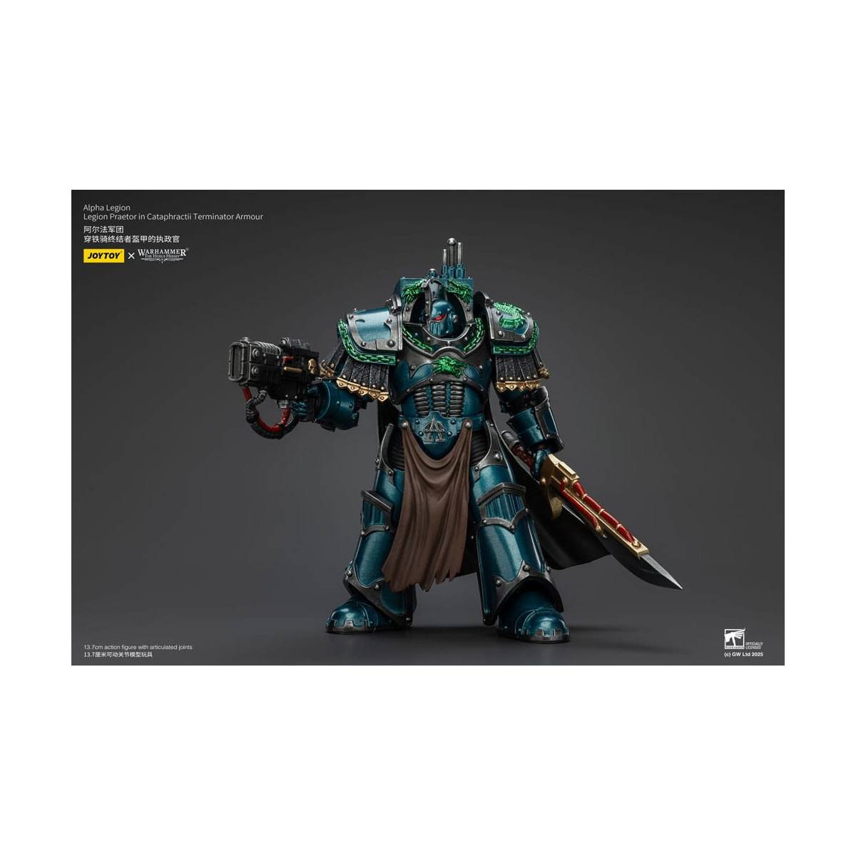 Joytoy - Warhammer - Legione Alfa - Pretore della Legione in armatura da Terminator Cataphractii - L'Eresia di Horus