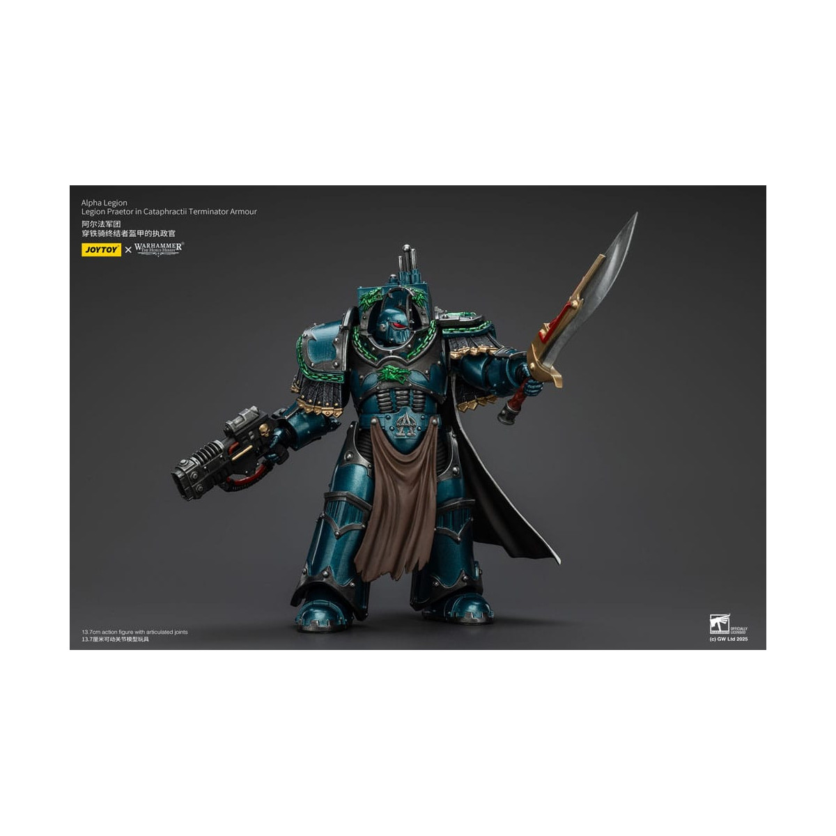 Joytoy - Warhammer - Legione Alfa - Pretore della Legione in armatura da Terminator Cataphractii - L'Eresia di Horus