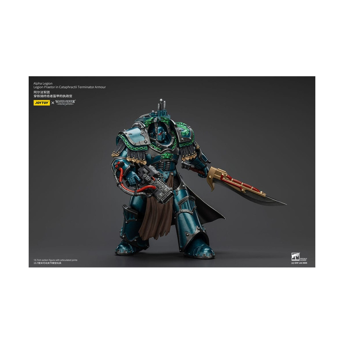 Joytoy - Warhammer - Legione Alfa - Pretore della Legione in armatura da Terminator Cataphractii - L'Eresia di Horus