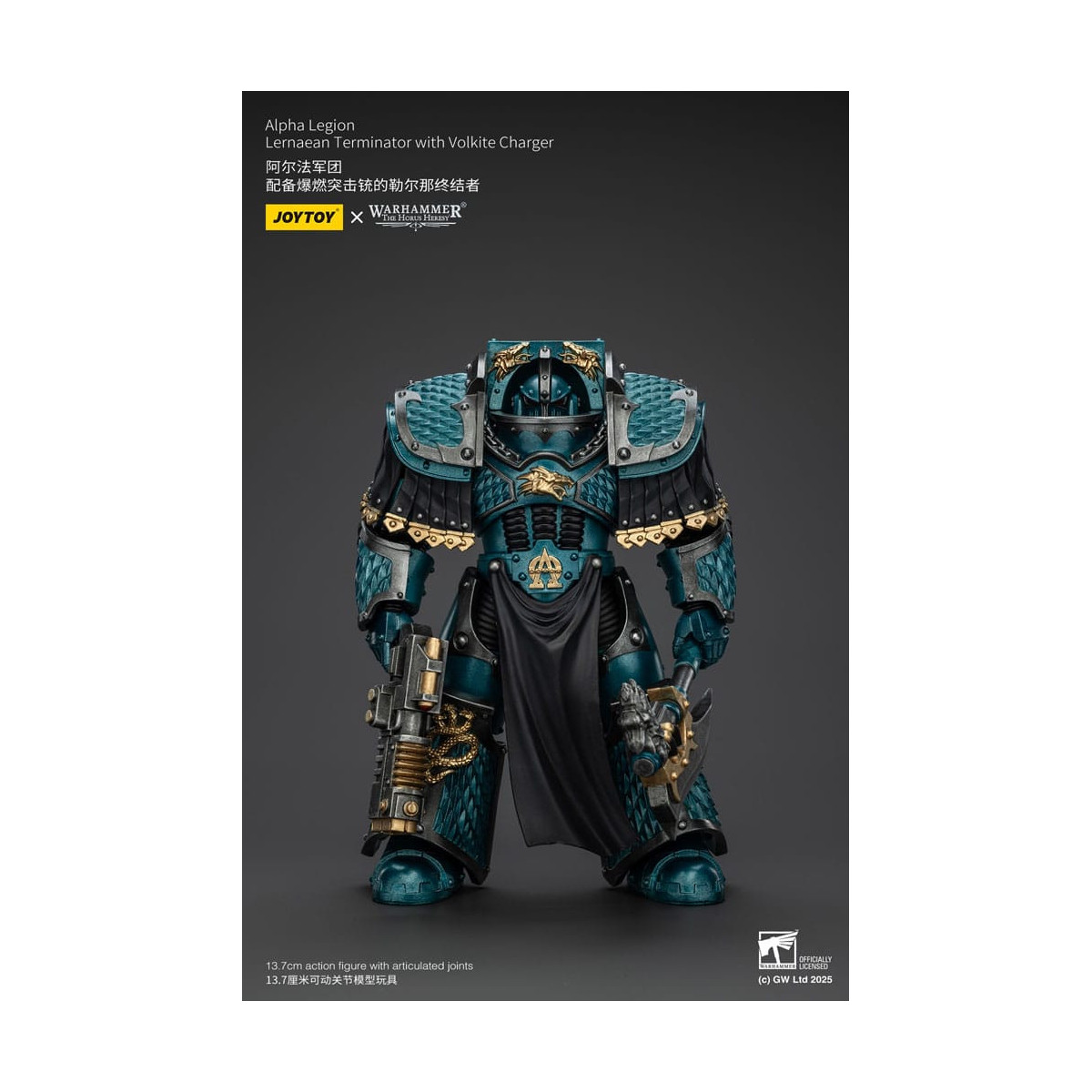 Joytoy - Warhammer - Legione Alfa - Terminator Lernaean con Volkite - L'Eresia di Horus