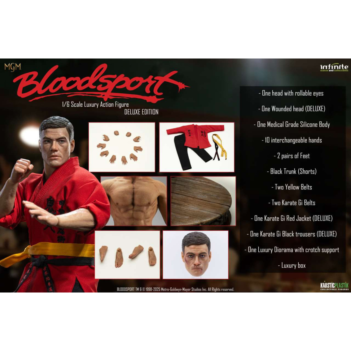 Statua infinita X Kaustic Plastik - Frank Dux Deluxe 1/6 -Bloodsport