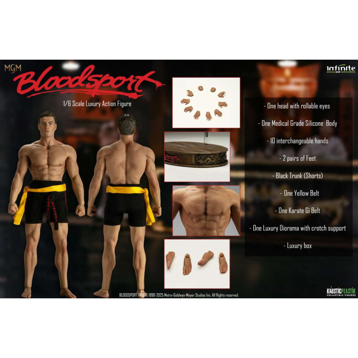 Statua Infinite X Kaustic Plastik - Frank Dux Edizione Standard 1/6 -Bloodsport