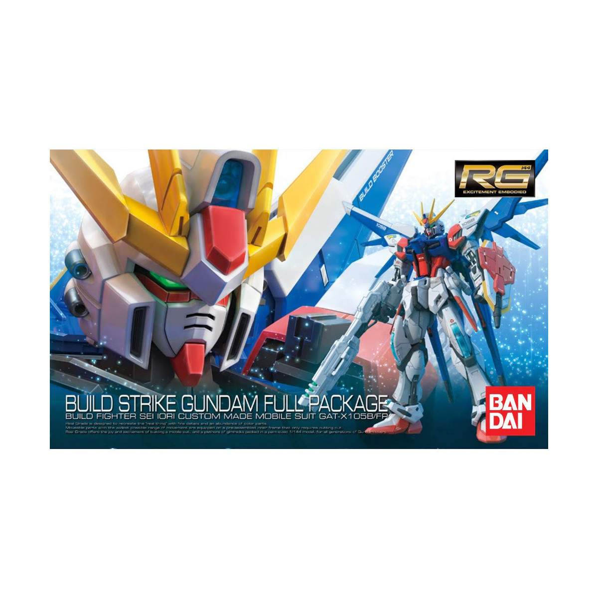 Bandai - Gunpla - 1/100 MG - BUILD STRIKE GUNDAM PACCHETTO COMPLETO - Mobile Suit Gundam Build FIghters