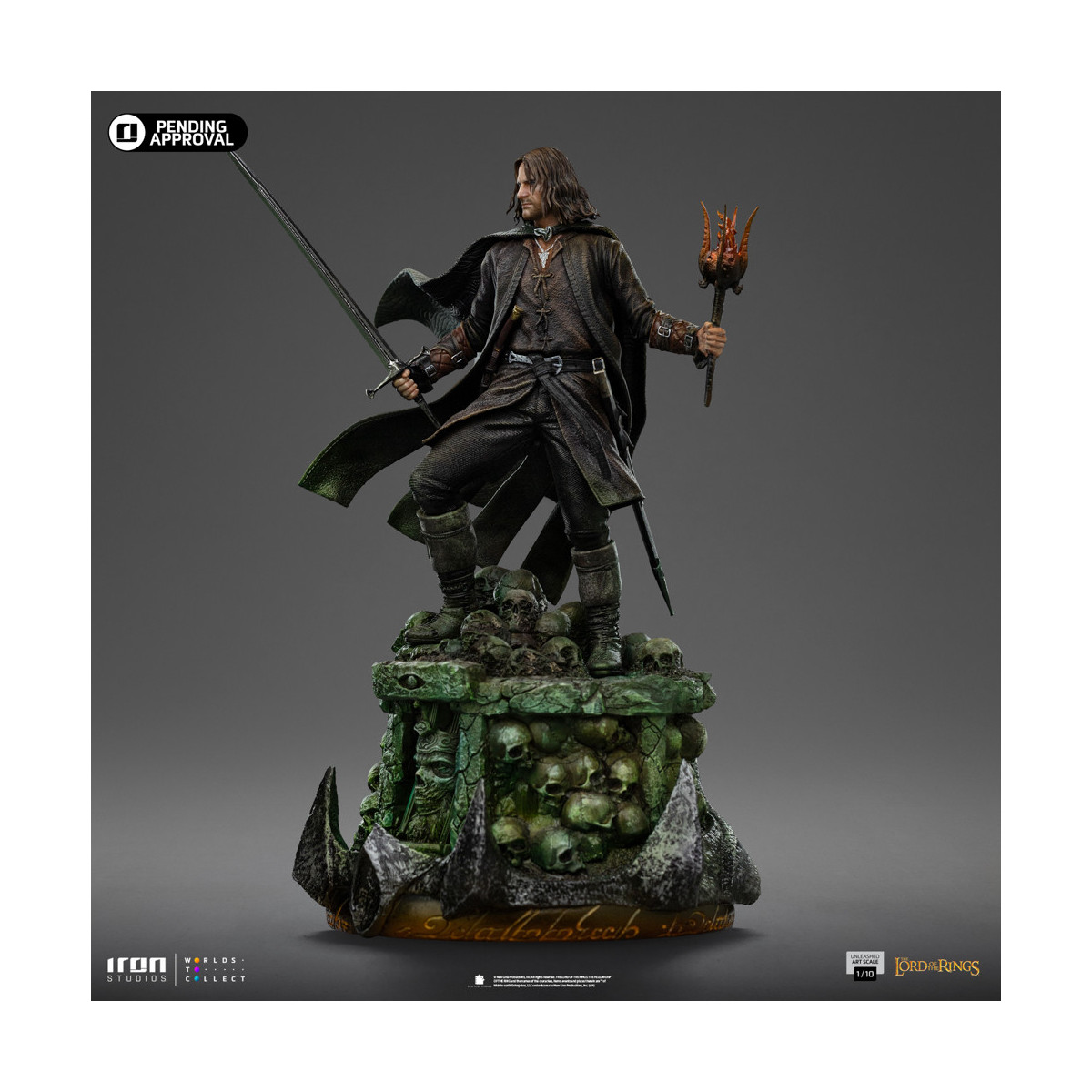Iron Studios - Aragorn scatenato - Il Signore degli Anelli - LOTR Unleashed Art Scale 1/10