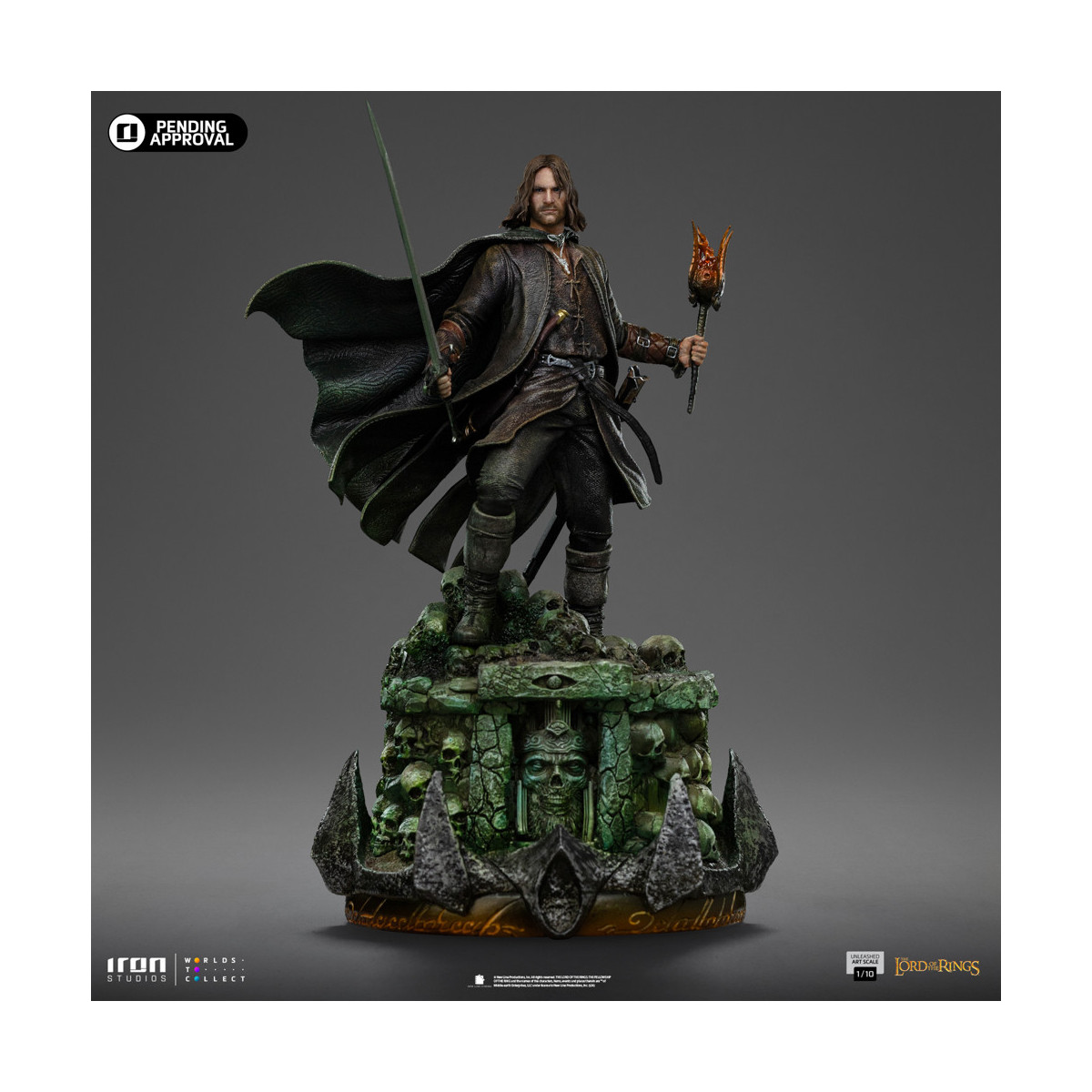 Iron Studios - Aragorn scatenato - Il Signore degli Anelli - LOTR Unleashed Art Scale 1/10