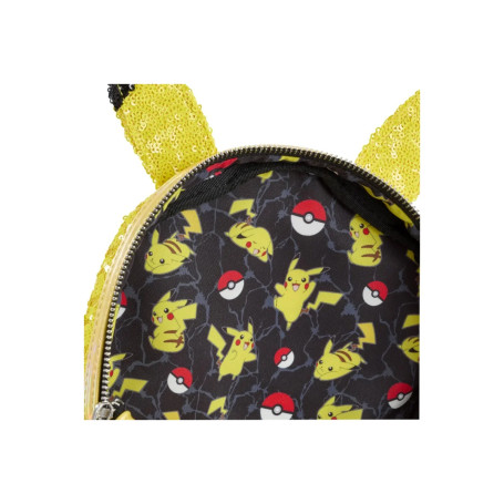 Pokemon - Mini zaino Loungefly con lustrini Pikachu