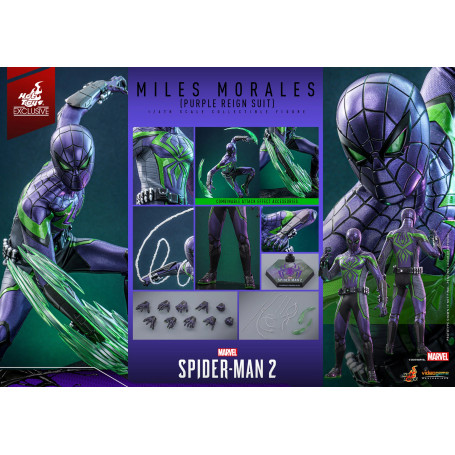 Hot Toys Marvel's Spider-Man 2: Miles Morales (Tuta del Regno Viola) Video Game Masterpiece 1/6