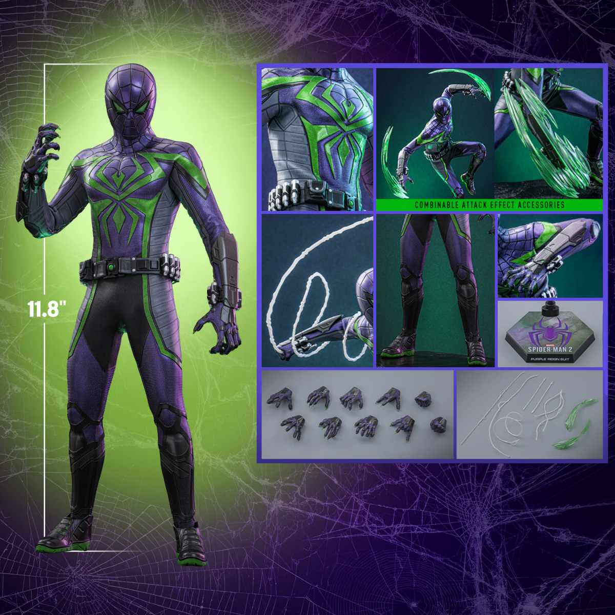 Hot Toys Marvel's Spider-Man 2: Miles Morales (Tuta del Regno Viola) Video Game Masterpiece 1/6