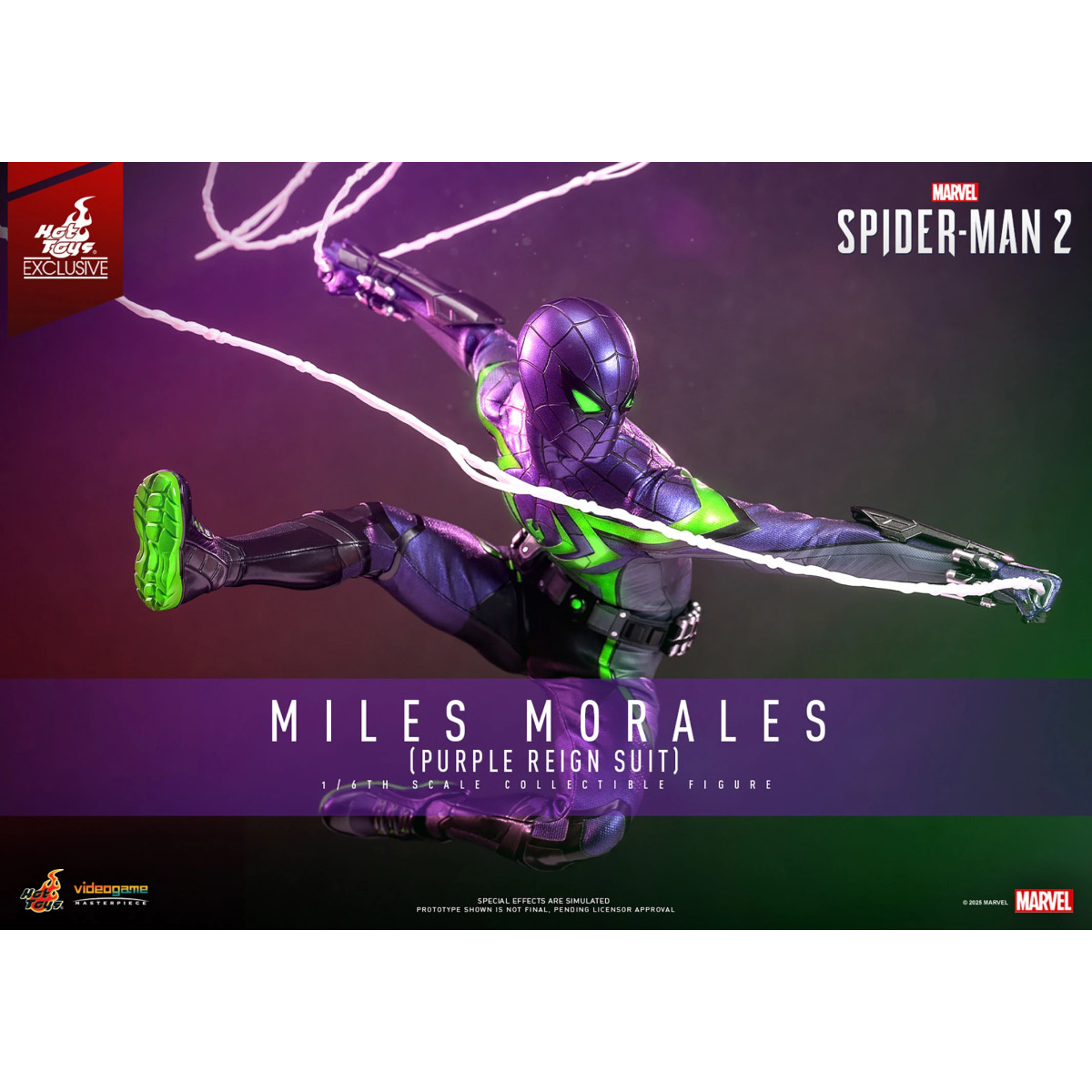 Hot Toys Marvel's Spider-Man 2: Miles Morales (Tuta del Regno Viola) Video Game Masterpiece 1/6