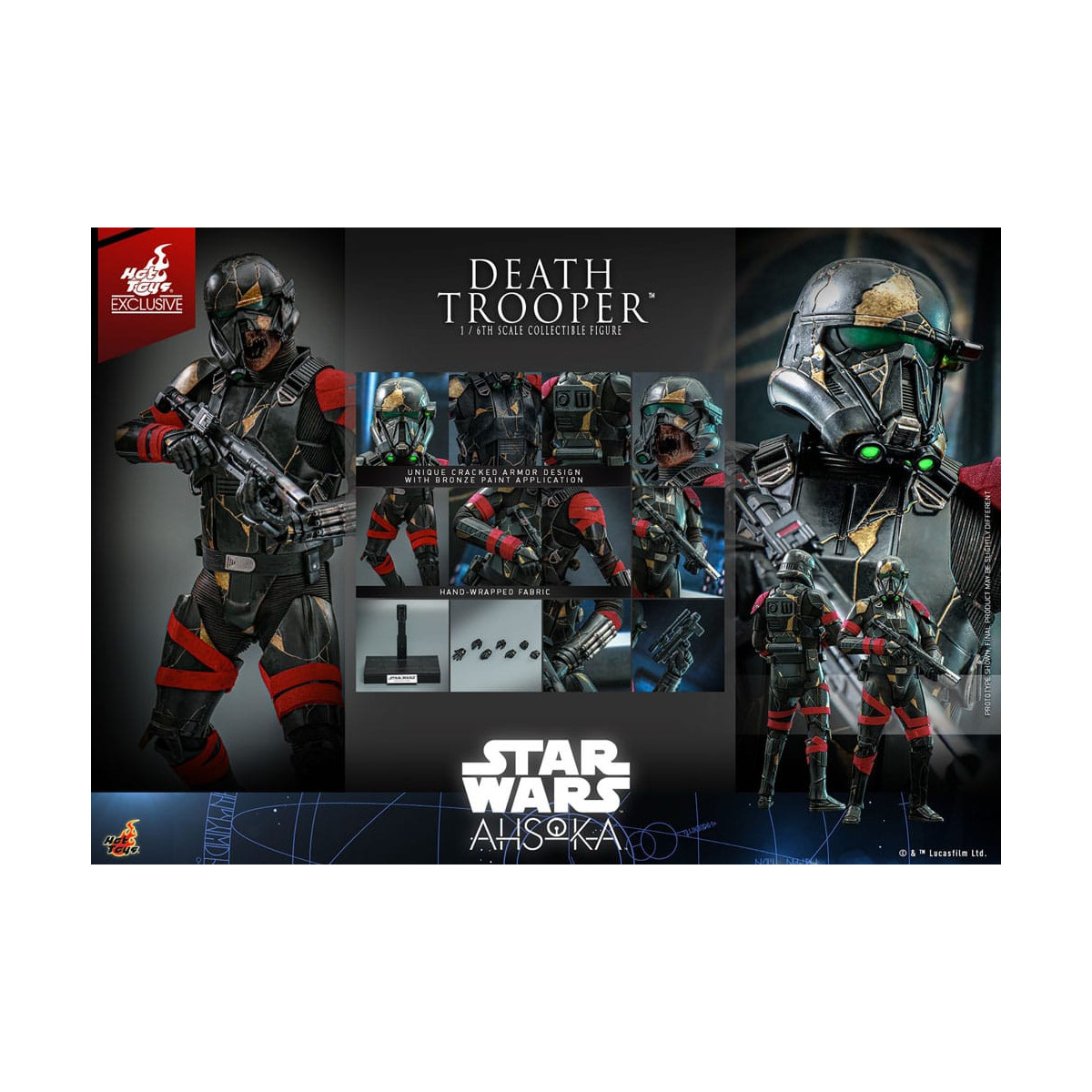 Hot Toys - Death Trooper esclusivo TM 1/6 - Star Wars Ahsoka
