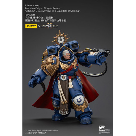 Joytoy - Space Marine II - Marneus Calgar, Maestro di Capitolo con Armatura MkX Gravis e Guanti di Ultramar
