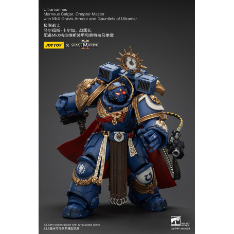 Joytoy - Space Marine II - Marneus Calgar, Maestro di Capitolo con Armatura MkX Gravis e Guanti di Ultramar