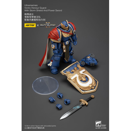 Joytoy - Space Marines II - Guardia d'Onore Ultramarines Victrix con Scudo della Tempesta e Spada di Potenza