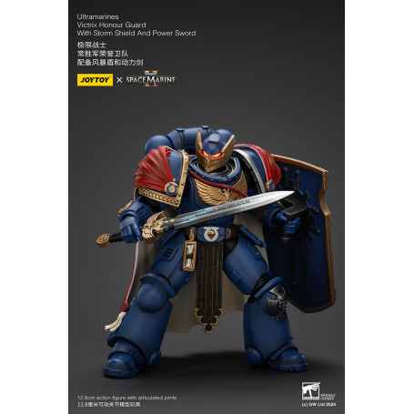 Joytoy - Space Marines II - Guardia d'Onore Ultramarines Victrix con Scudo della Tempesta e Spada di Potenza
