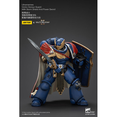 Joytoy - Space Marines II - Guardia d'Onore Ultramarines Victrix con Scudo della Tempesta e Spada di Potenza