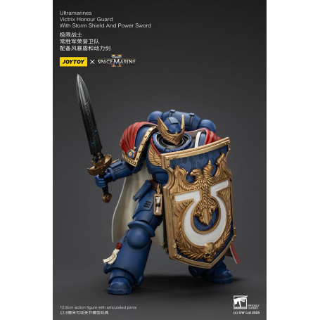 Joytoy - Space Marines II - Guardia d'Onore Ultramarines Victrix con Scudo della Tempesta e Spada di Potenza