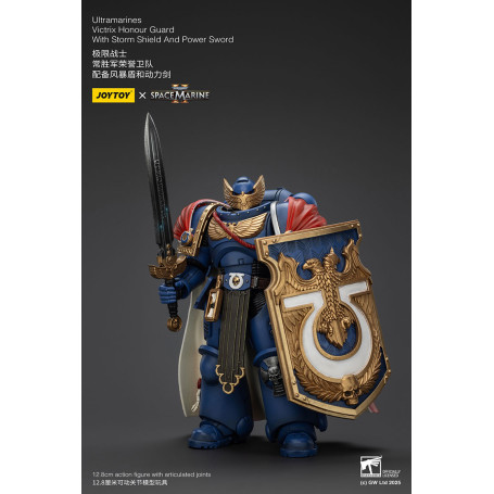 Joytoy - Space Marines II - Guardia d'Onore Ultramarines Victrix con Scudo della Tempesta e Spada di Potenza